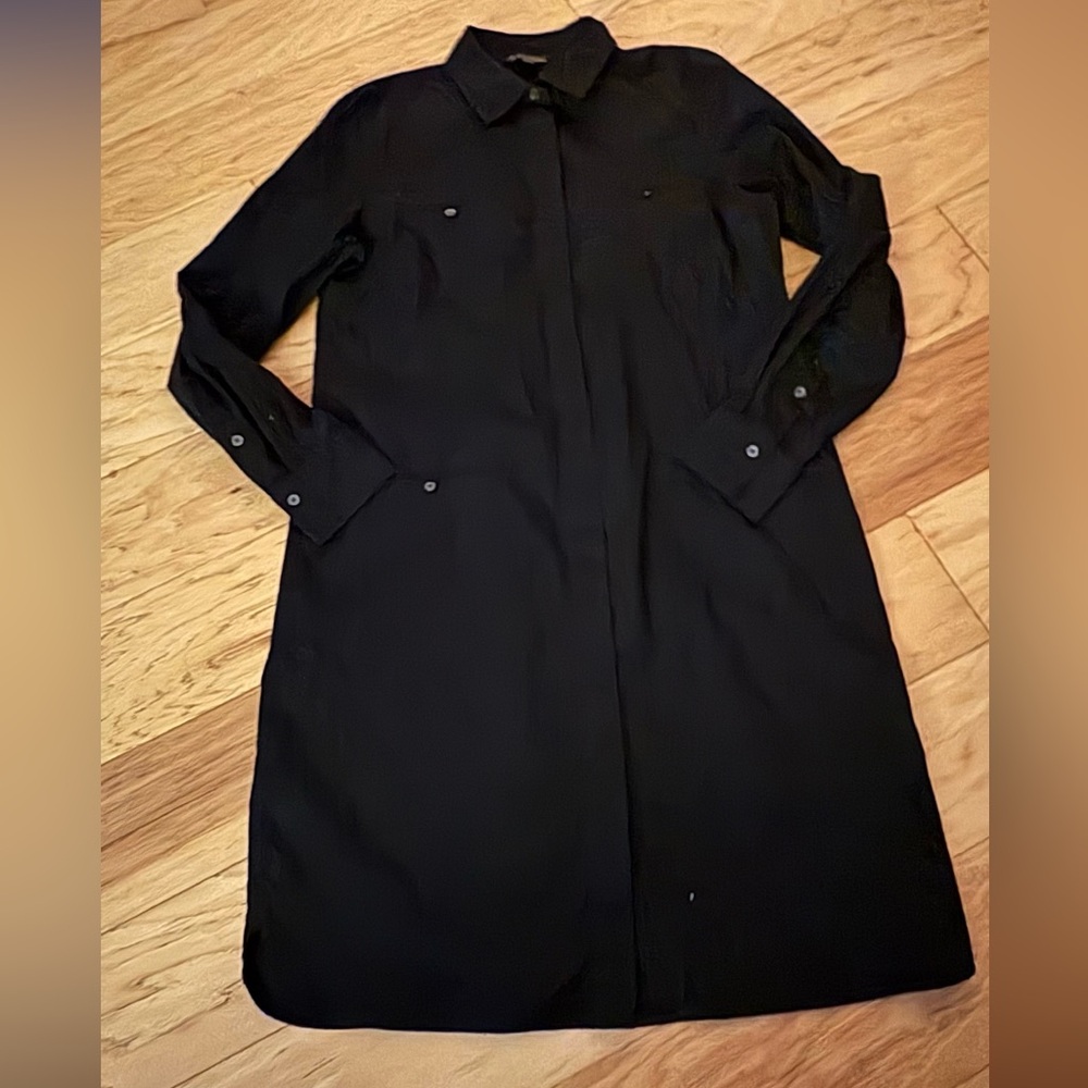Brooks Brothers Black Shirt Dress
